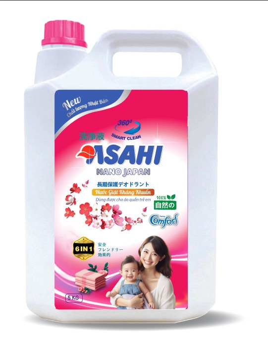 Nước giặt comfort 5L Asahi